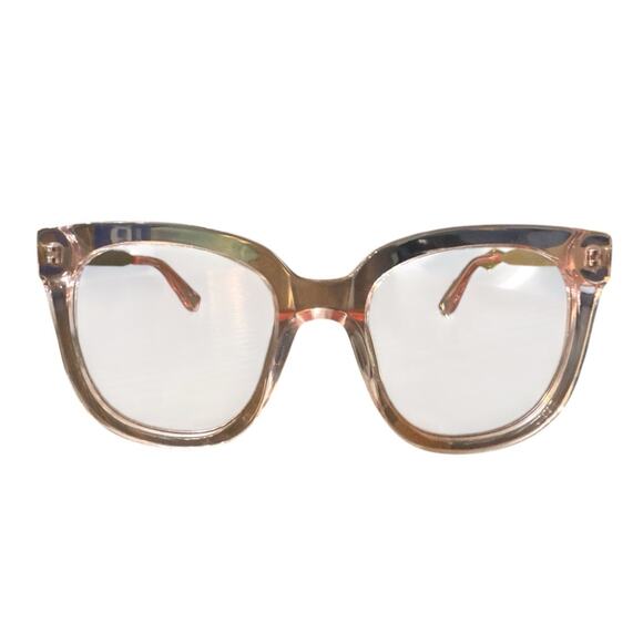 MUSE OVERSIZED 32-000414 TRANSPERANT PINK EYEGLASSES FRAMES 52-20-150 main image 4